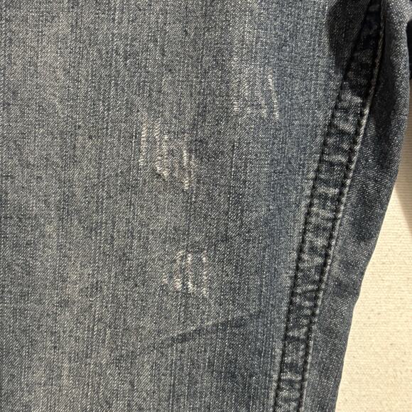 Xtreme Couture Jeans 30 x 32 Y2K Biker Embroidered Flip Pockets Straight Leg - Picture 8 of 16